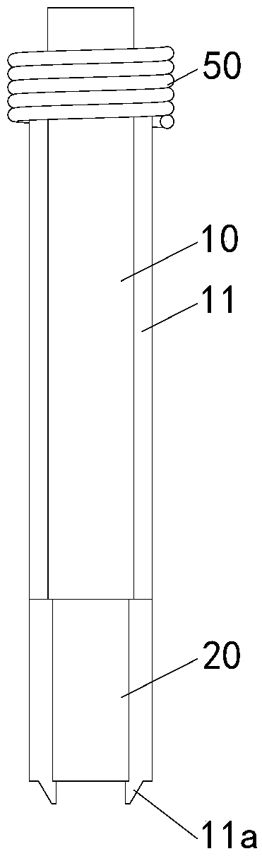 Prestressed clamping piece installer and using method thereof