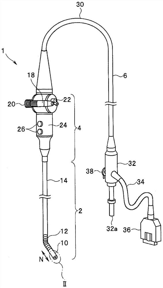 Bonded structure of endoscope