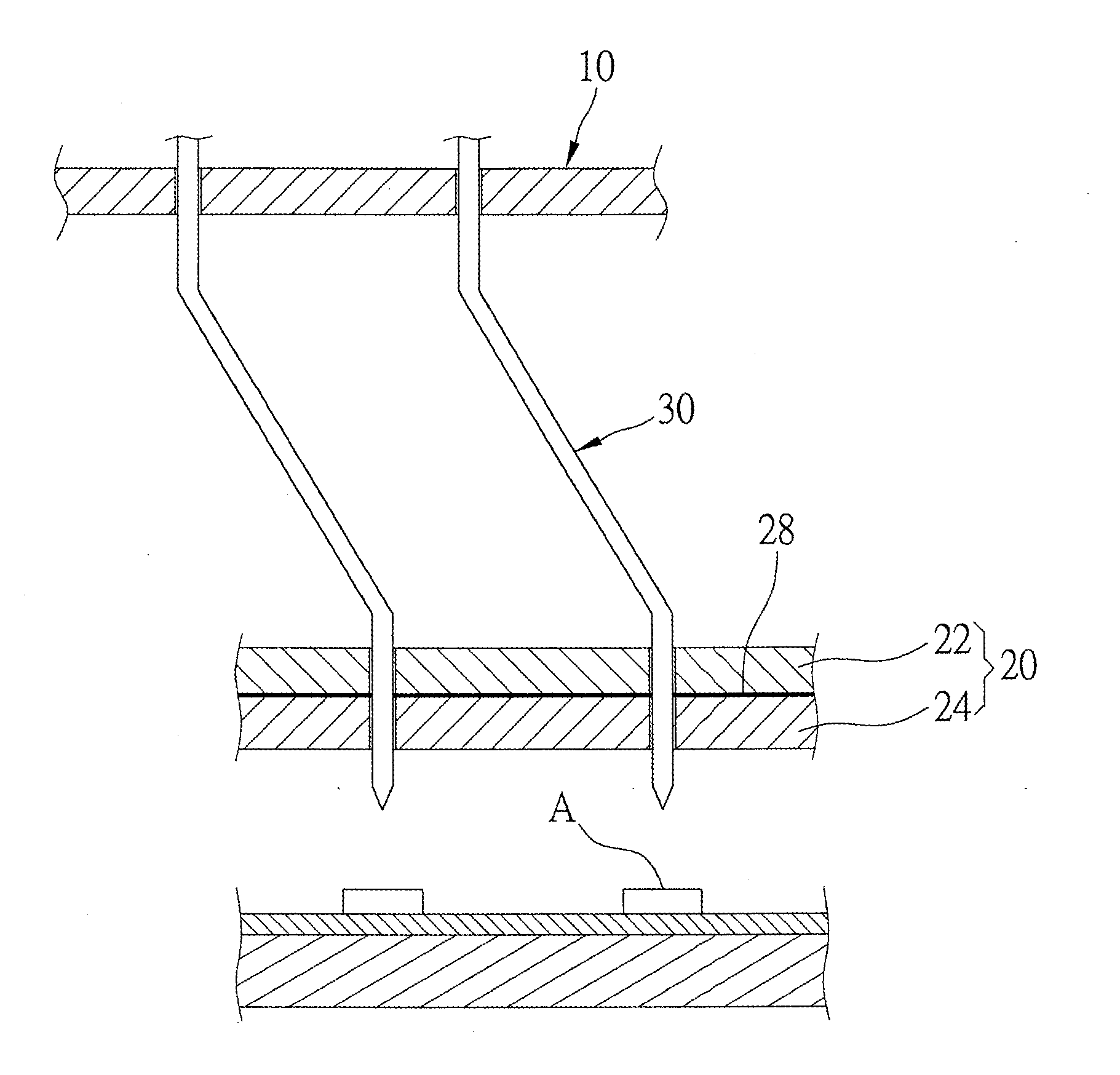 Probe head of probe card and manufacturing method of composite board of probe head