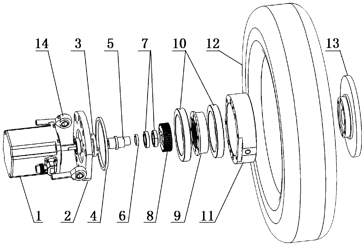 Driving integrated type integral wheel