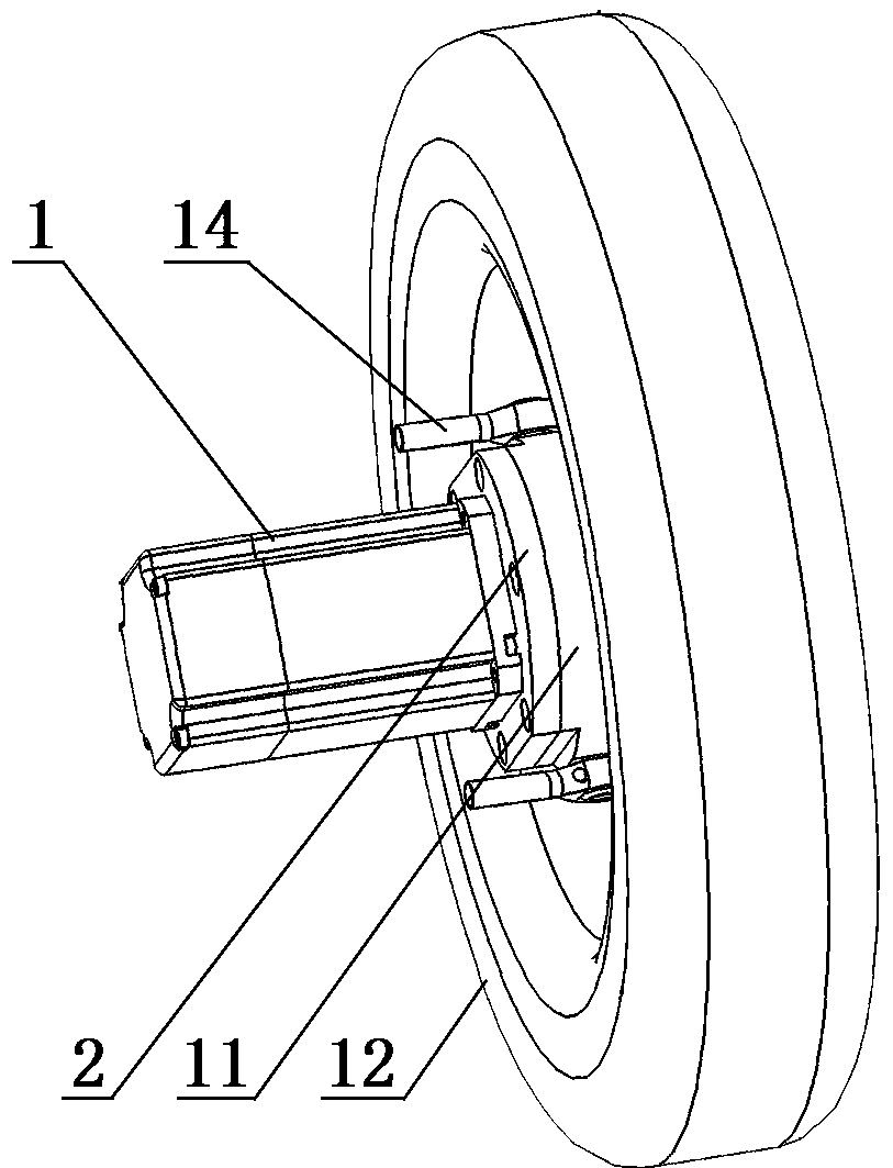 Driving integrated type integral wheel