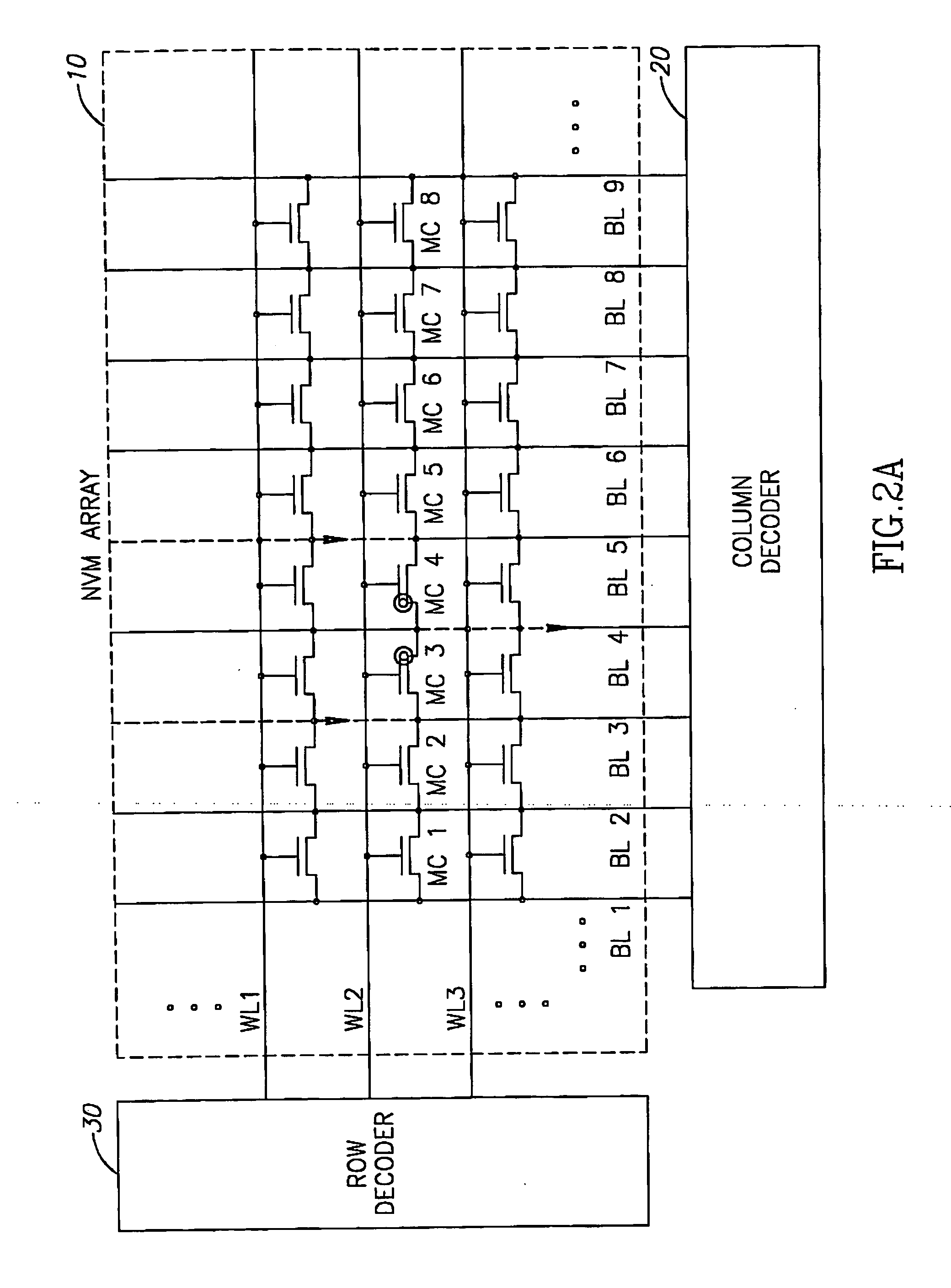 Method for reading a memory array with neighbor effect cancellation