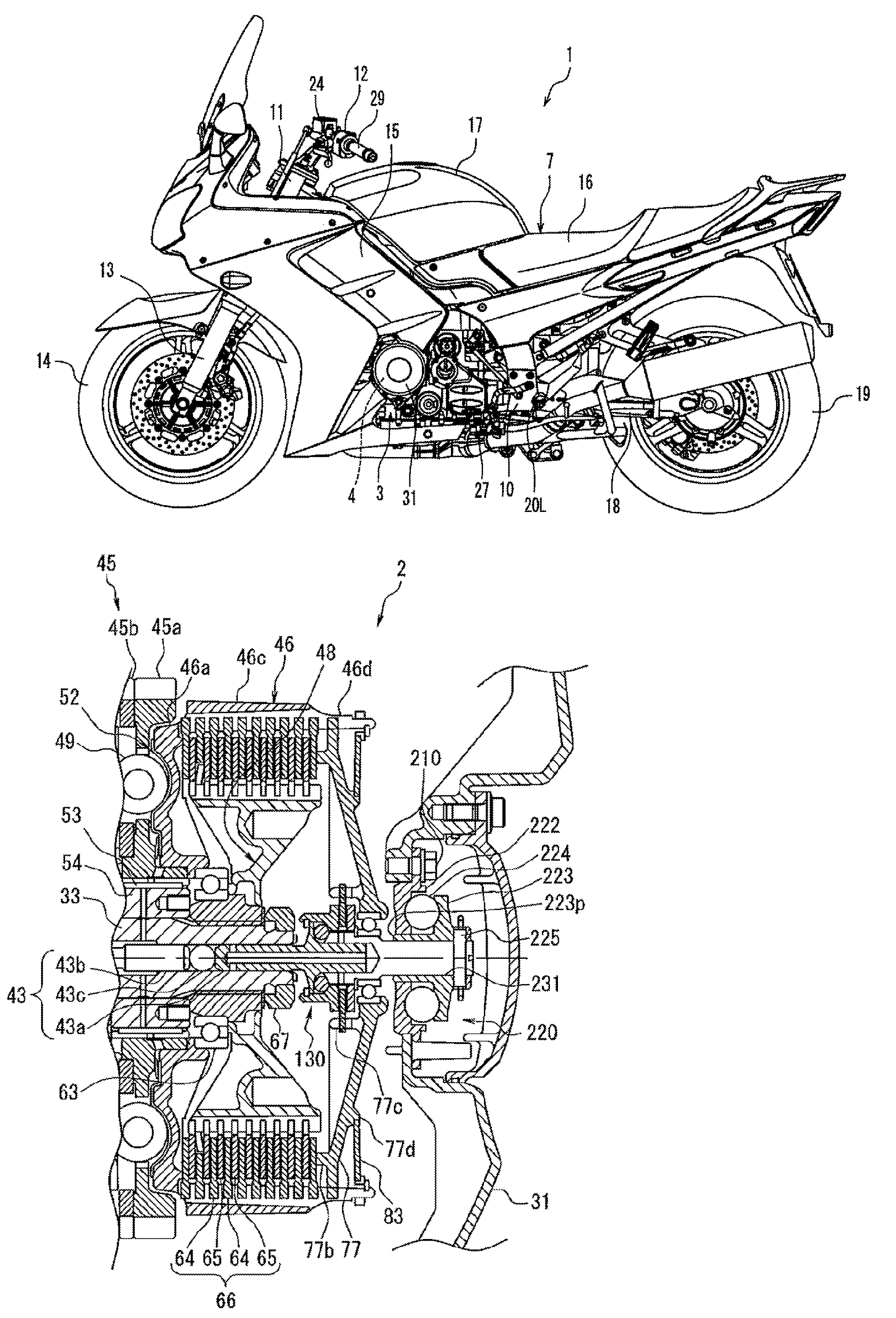 Friction clutch and vehicle equipped with the same