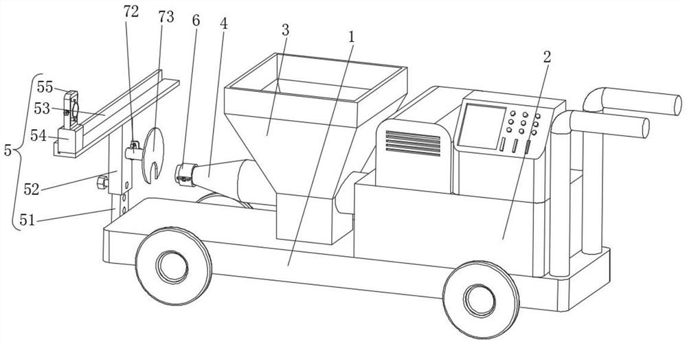 Intelligent building spraying machine