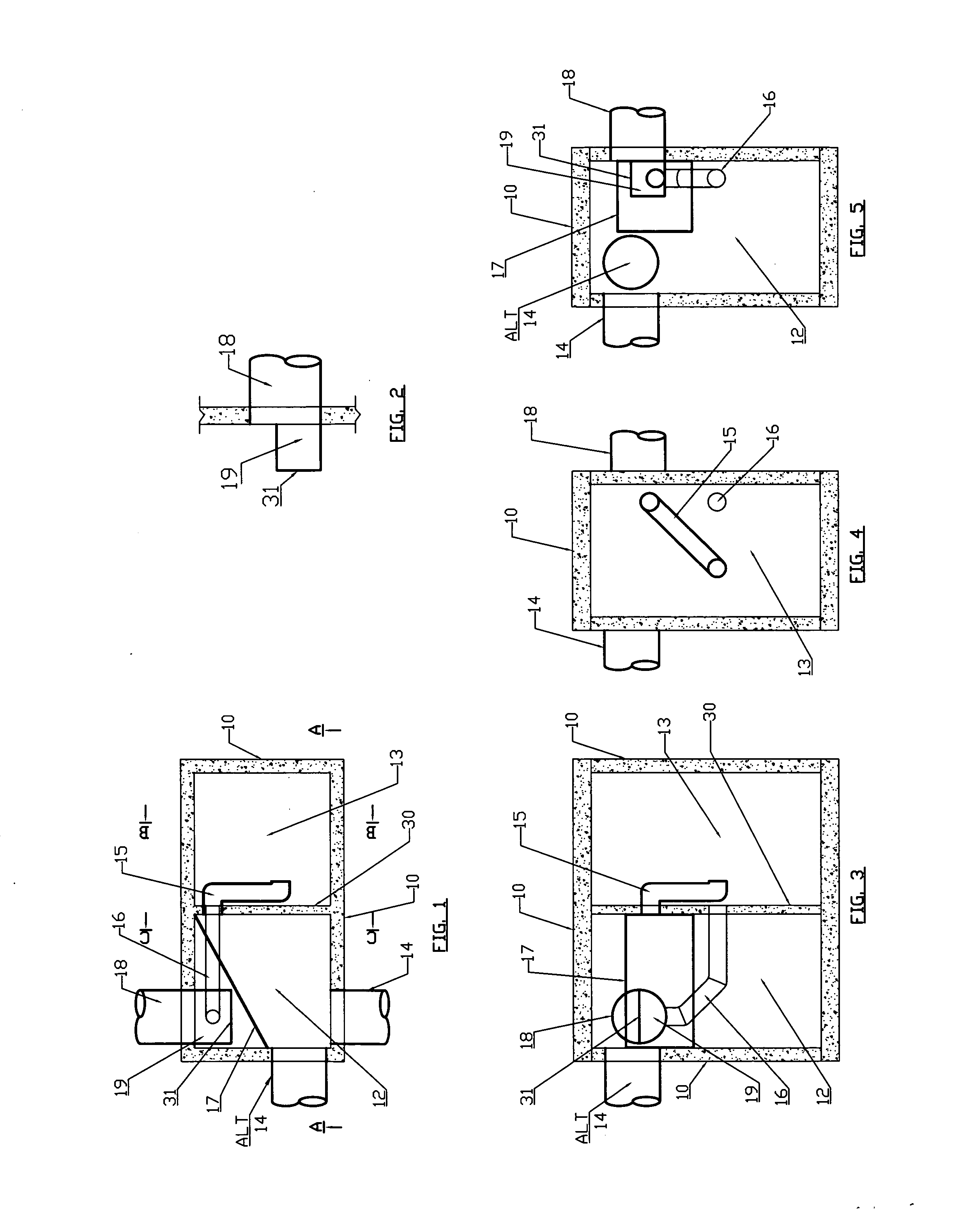 Apparatus for separating a light fluid from a heavy one and/or removing sediment from a fluid stream