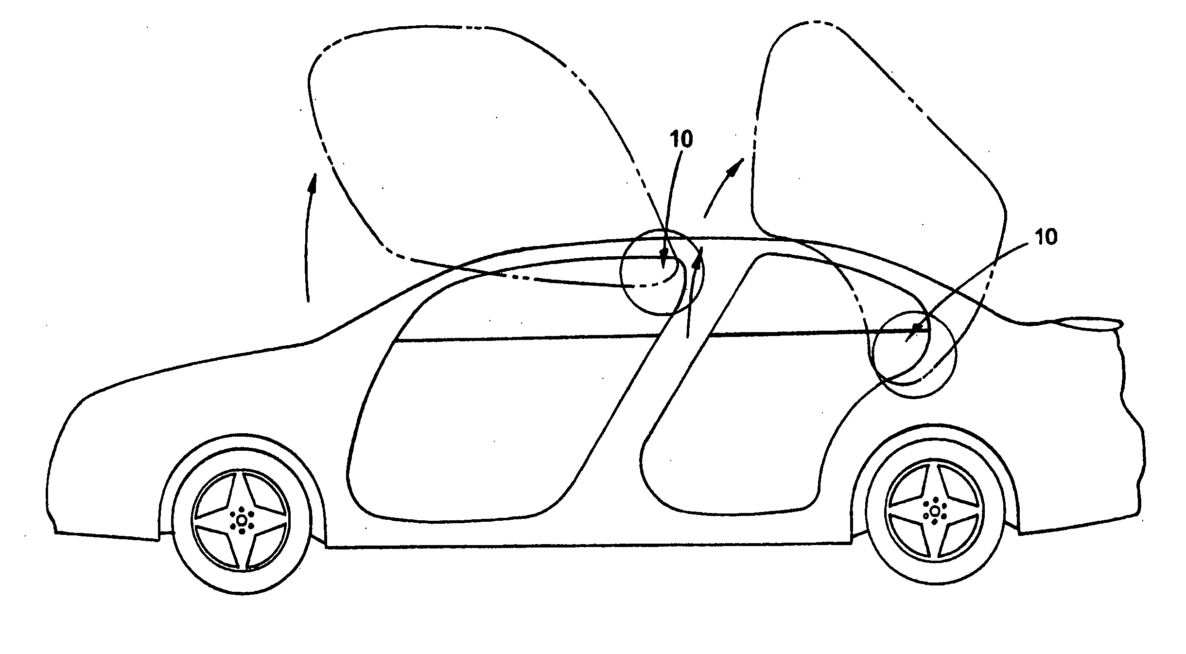 Scissor style pivoting vehicle door