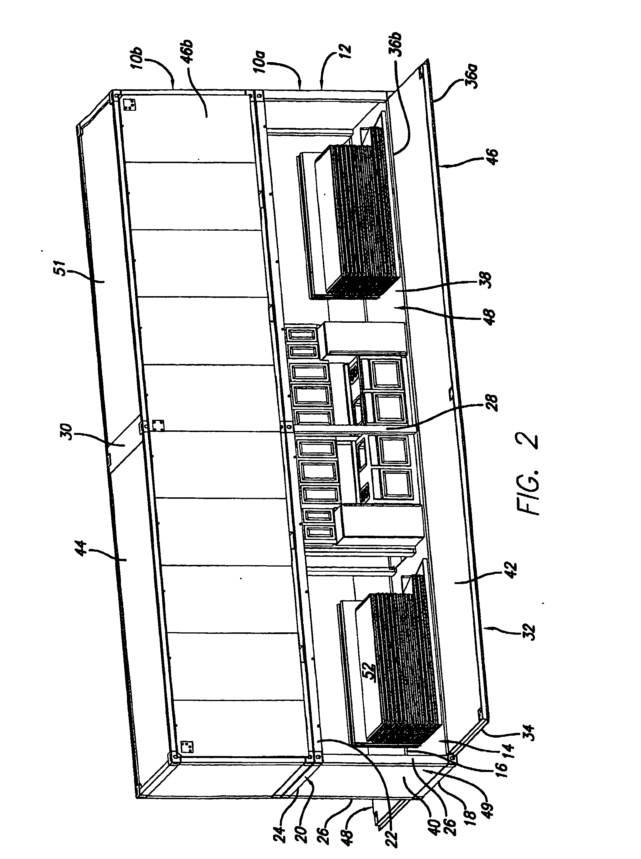 Containerized transportable building structure and method of assembly