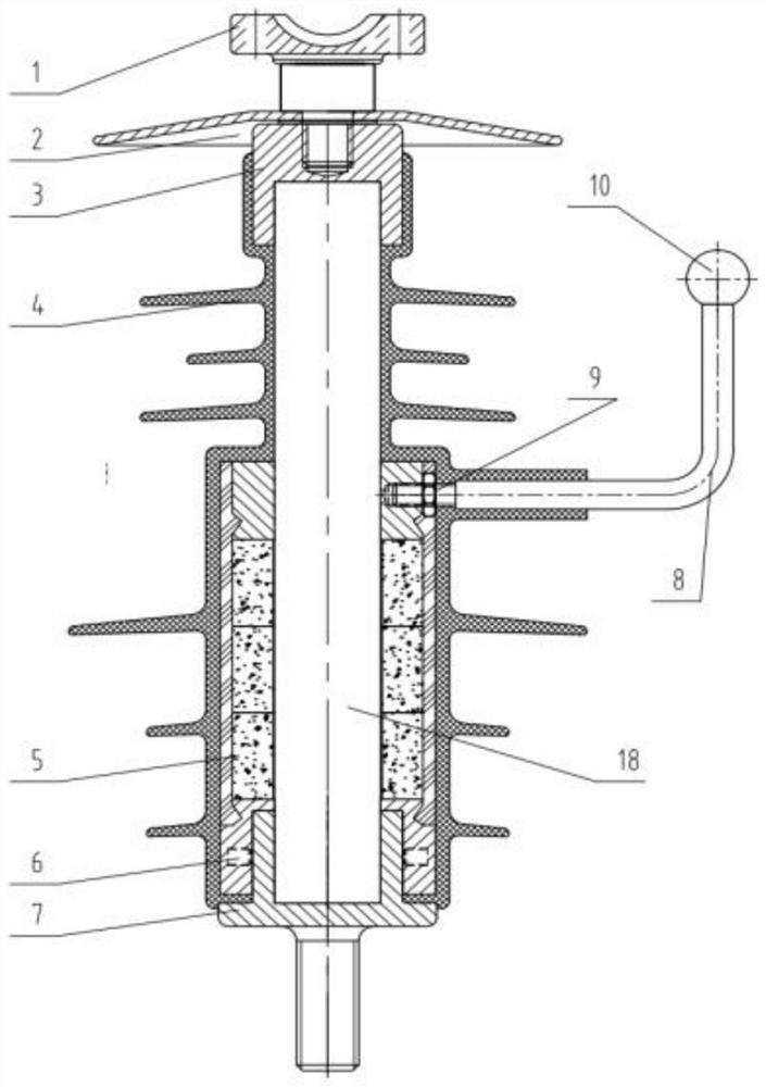 Lightning protection post insulator and manufacturing method thereof