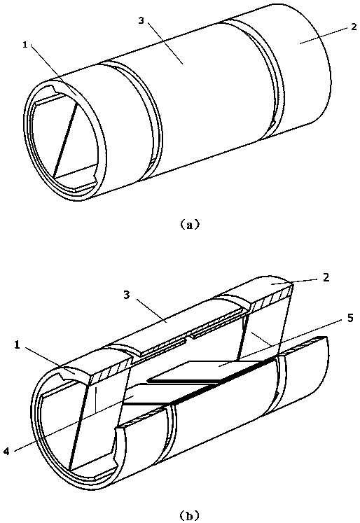 A zero-axis drift large-angle cross-reed flexible hinge