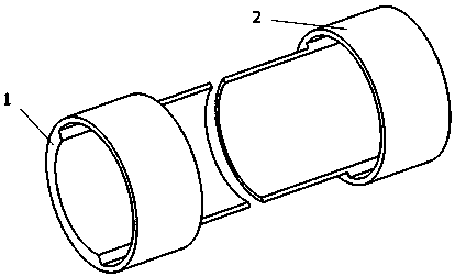 A zero-axis drift large-angle cross-reed flexible hinge