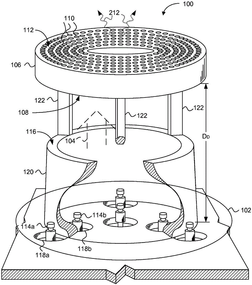 Porous flame holder for low nox combustion