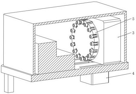 Rotary disc type switching tool magazine of horizontal combined machining center