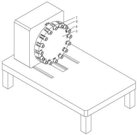 Rotary disc type switching tool magazine of horizontal combined machining center