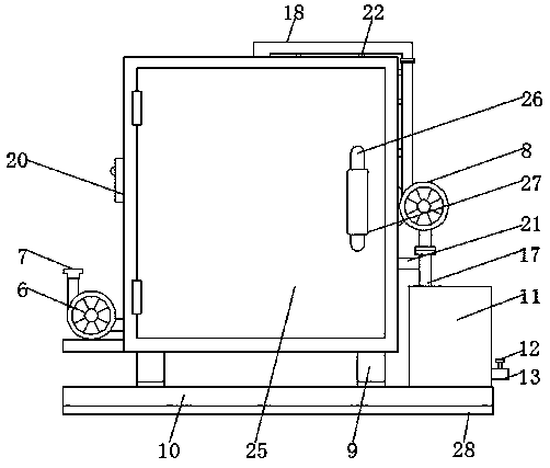 Dust removal placing cabinet for placing medical apparatuses
