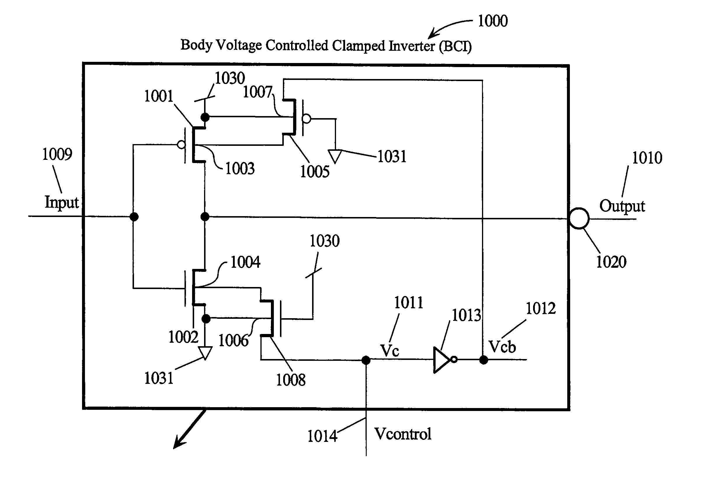 Interleaved VCO with body voltage frequency range control