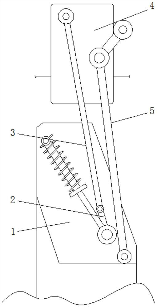 A smelting scum screening device based on mechanical transmission