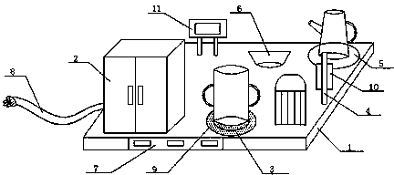 Integrated structure for storing infant appliances