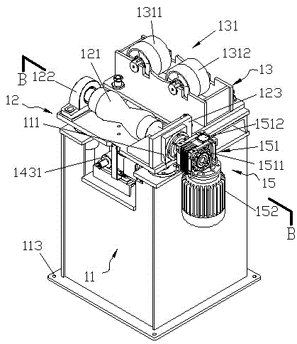 Bracket device for welding bus tube