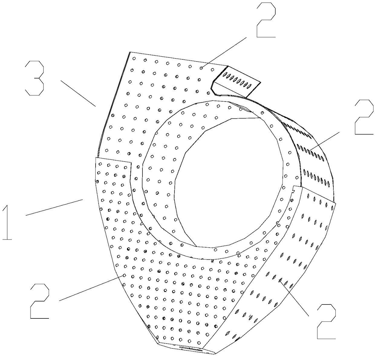 Kitchen ventilator with flow guide component having noise filtration function