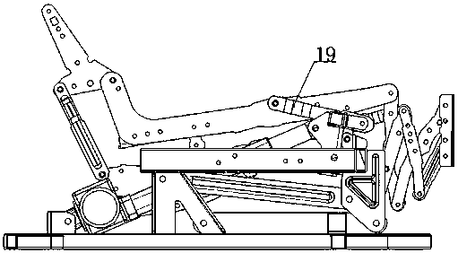 Mechanical stretching device with lifting function