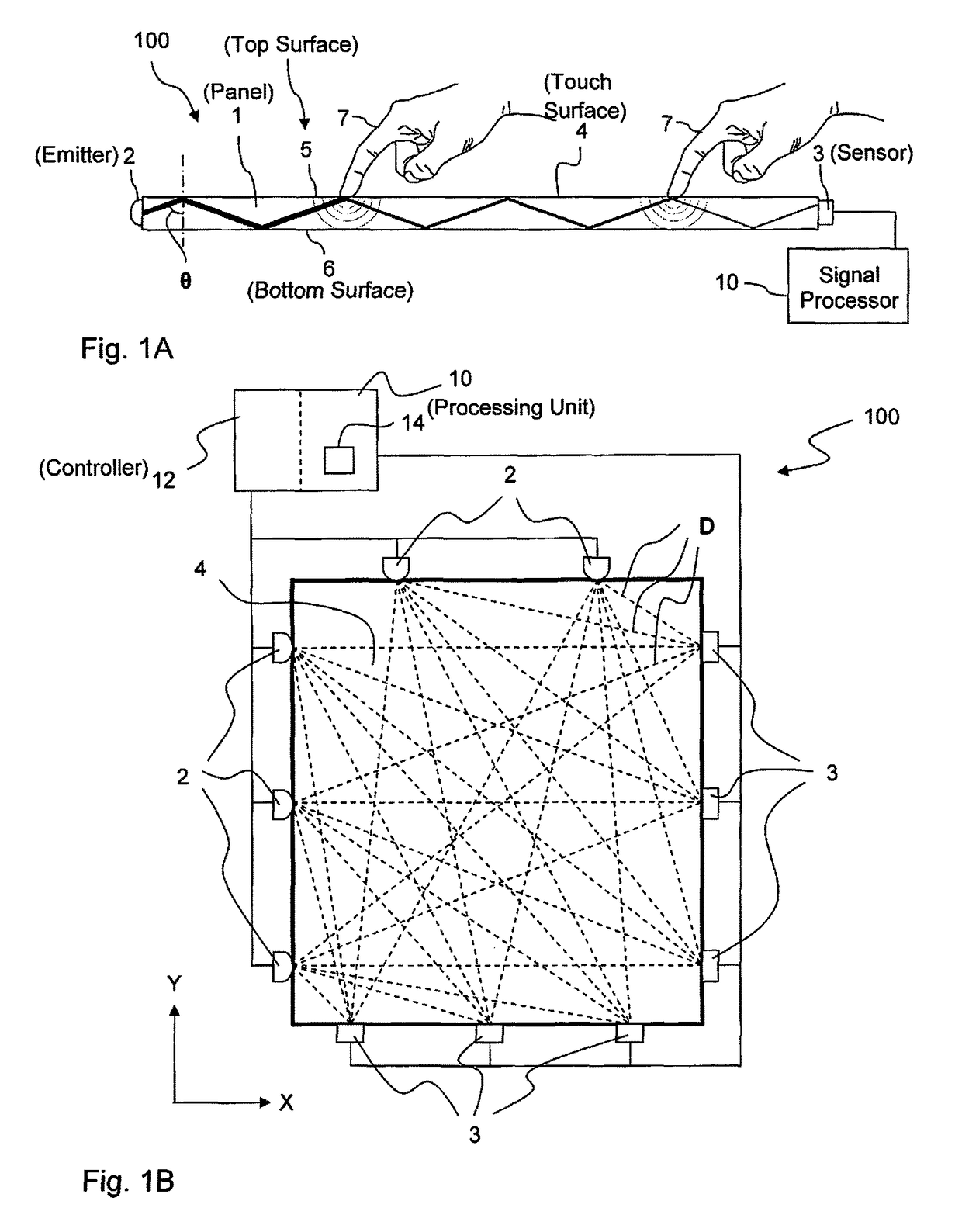 Touch determination with interaction compensation