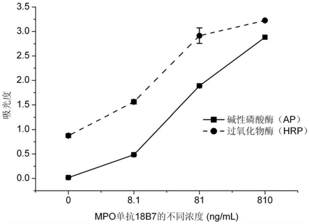 A kind of myeloperoxidase quantitative detection method and detection reagent