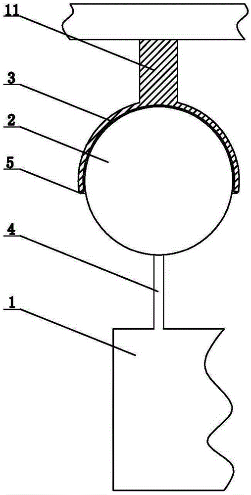 Embedded-hanging warning device without abrasion for cables of electric power system