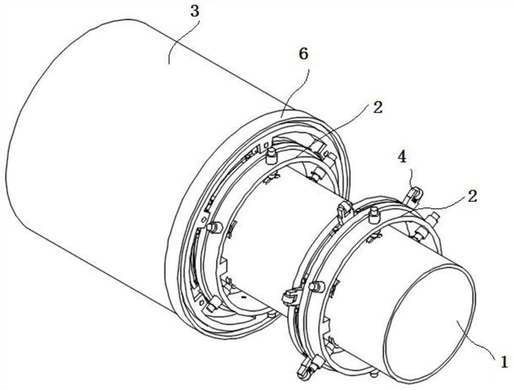 A protective device for protecting chemical pipelines