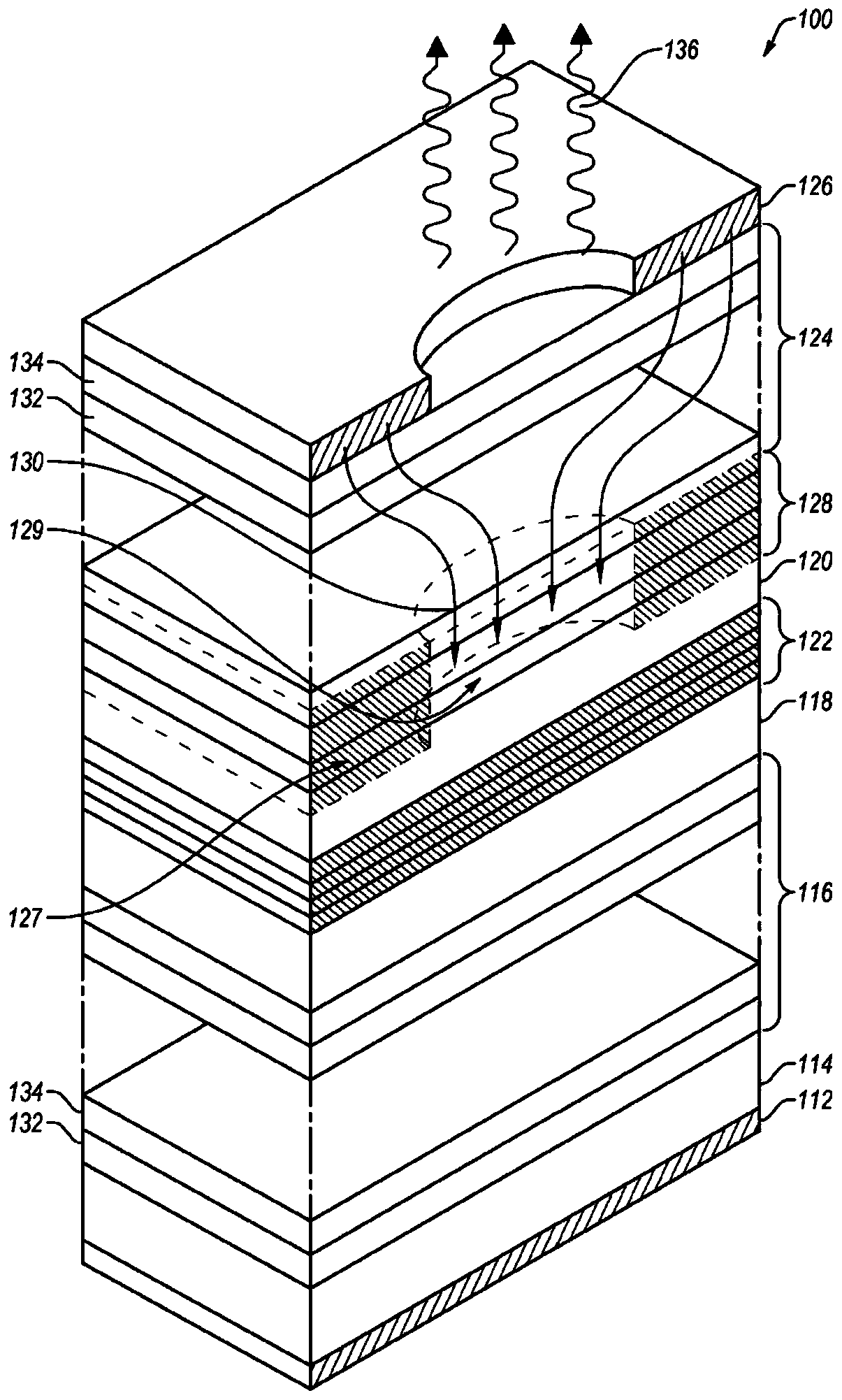 Vcsel with elliptical aperture having reduced rin