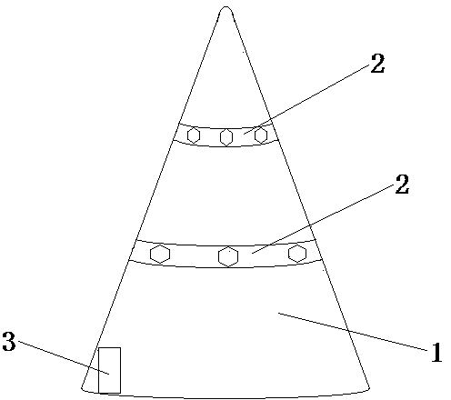 Novel reflective cone bucket