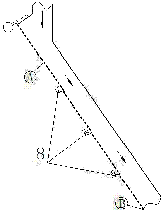 Improved coal sliding tube anti-blocking structure