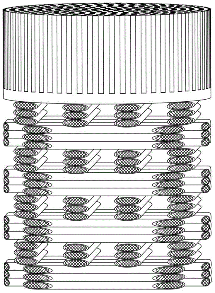 Tissue engineered osteochondral composite stent and preparation method thereof