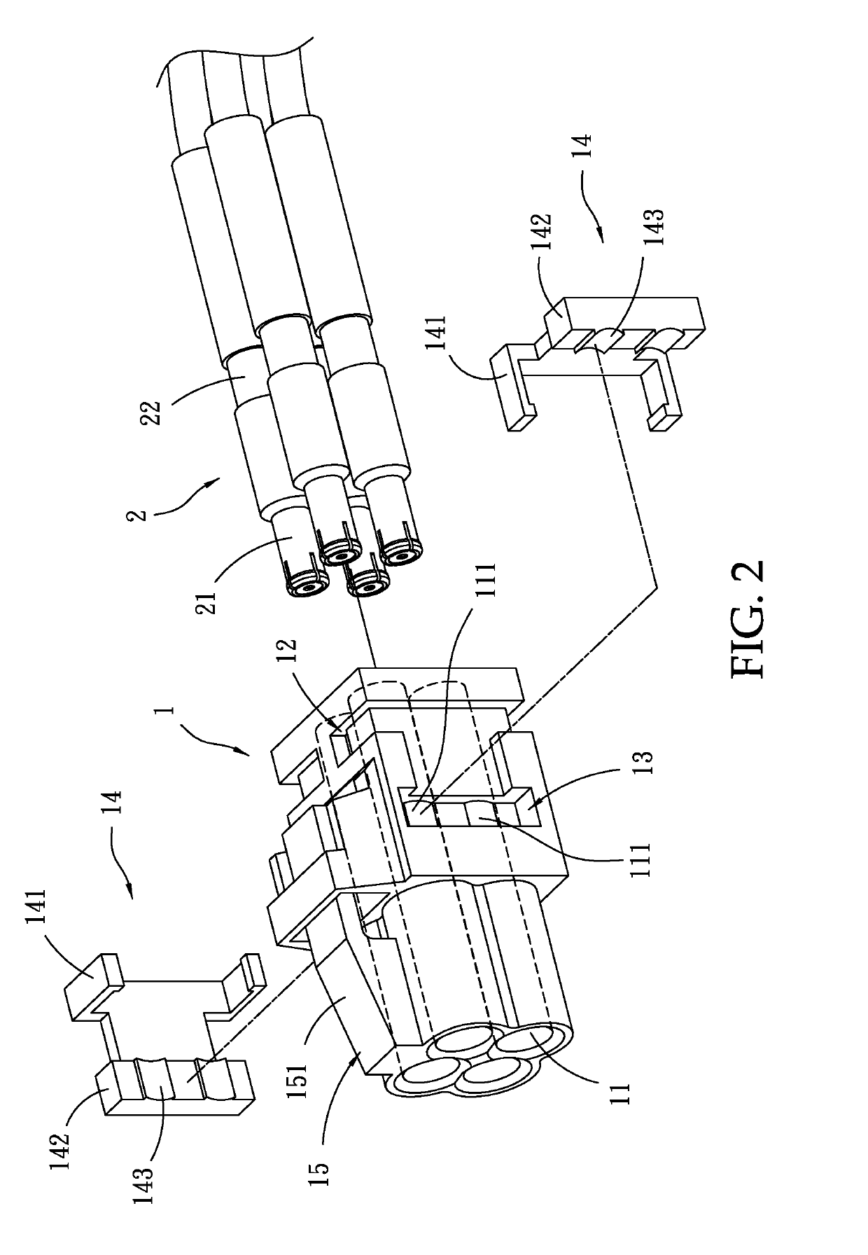 Electrical connector with a latch structure