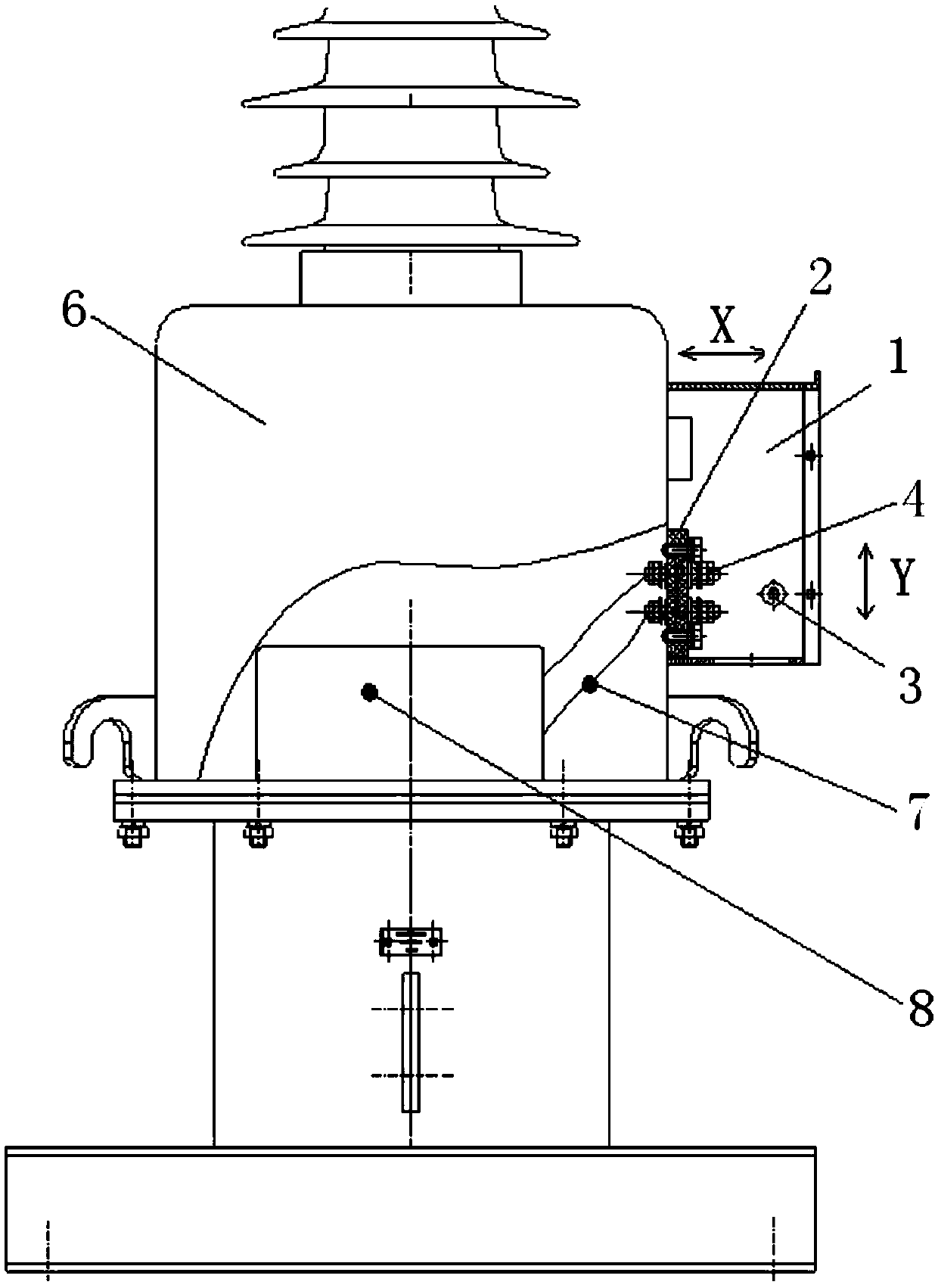 Secondary assembly of composite insulation dry-type current transformer