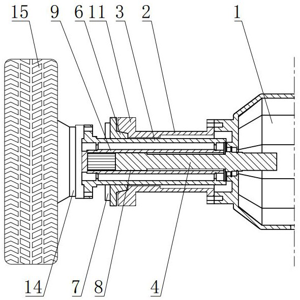 Axle for plant protection machine