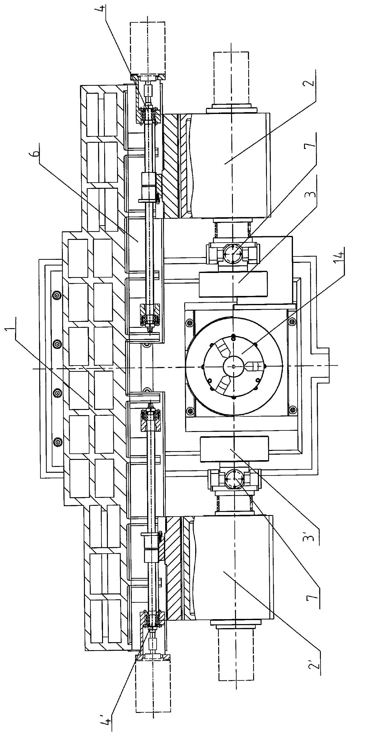 Machine tool for running-in process of ball and valve seat of ball valve