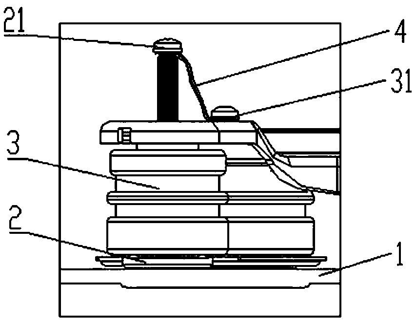 Screw, electrical grounding structure of compressor based on screw, and air conditioner