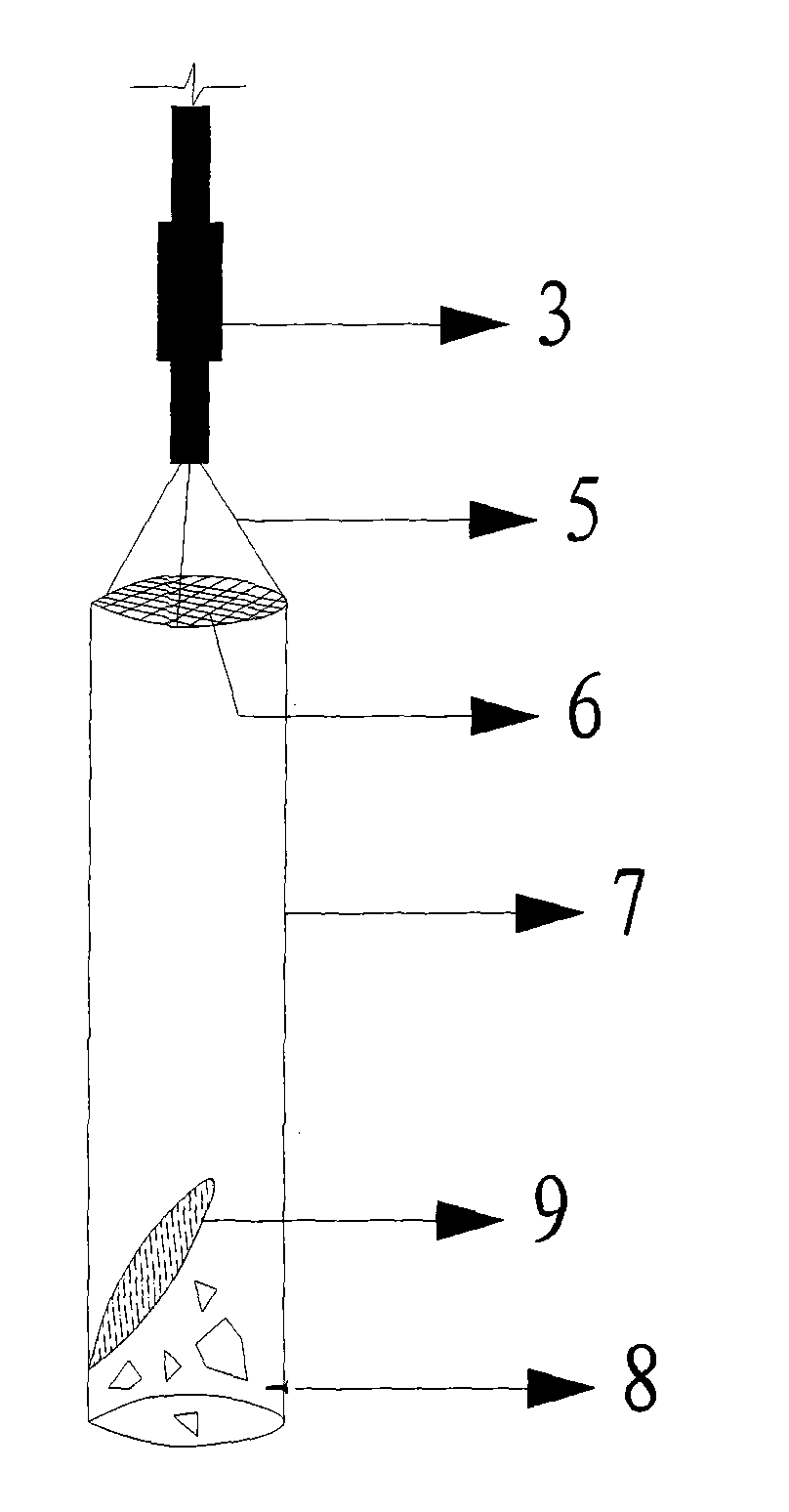 Device and method for clearing obstacles in inclination measuring pipe