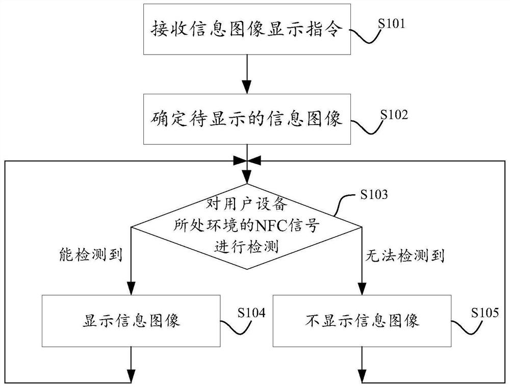 Information image display method and device