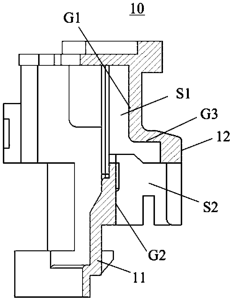 Terminal connecting device, stepping motor applying same and assembling method for stepping motor