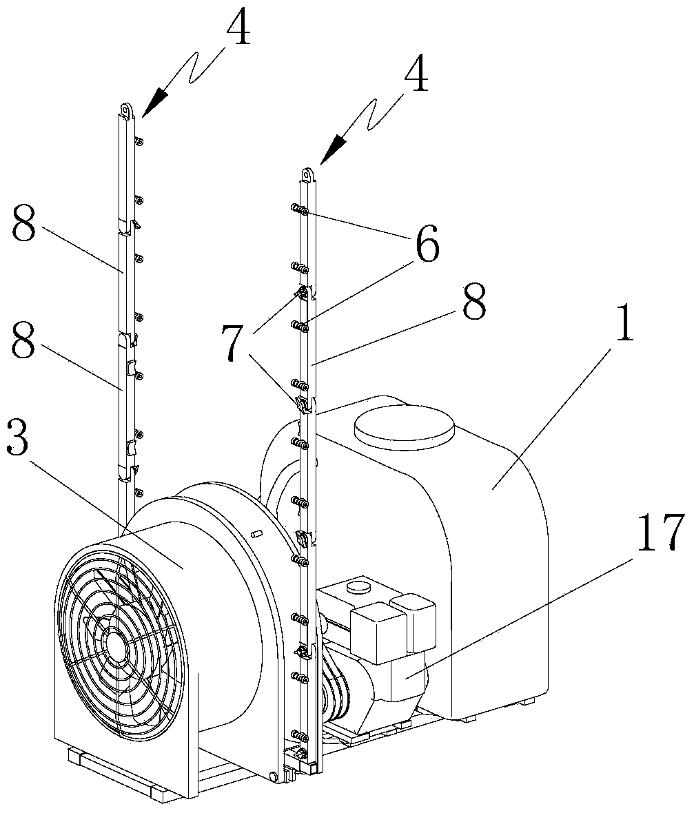 Air-assisted type and spraying rod type switchable sprayer
