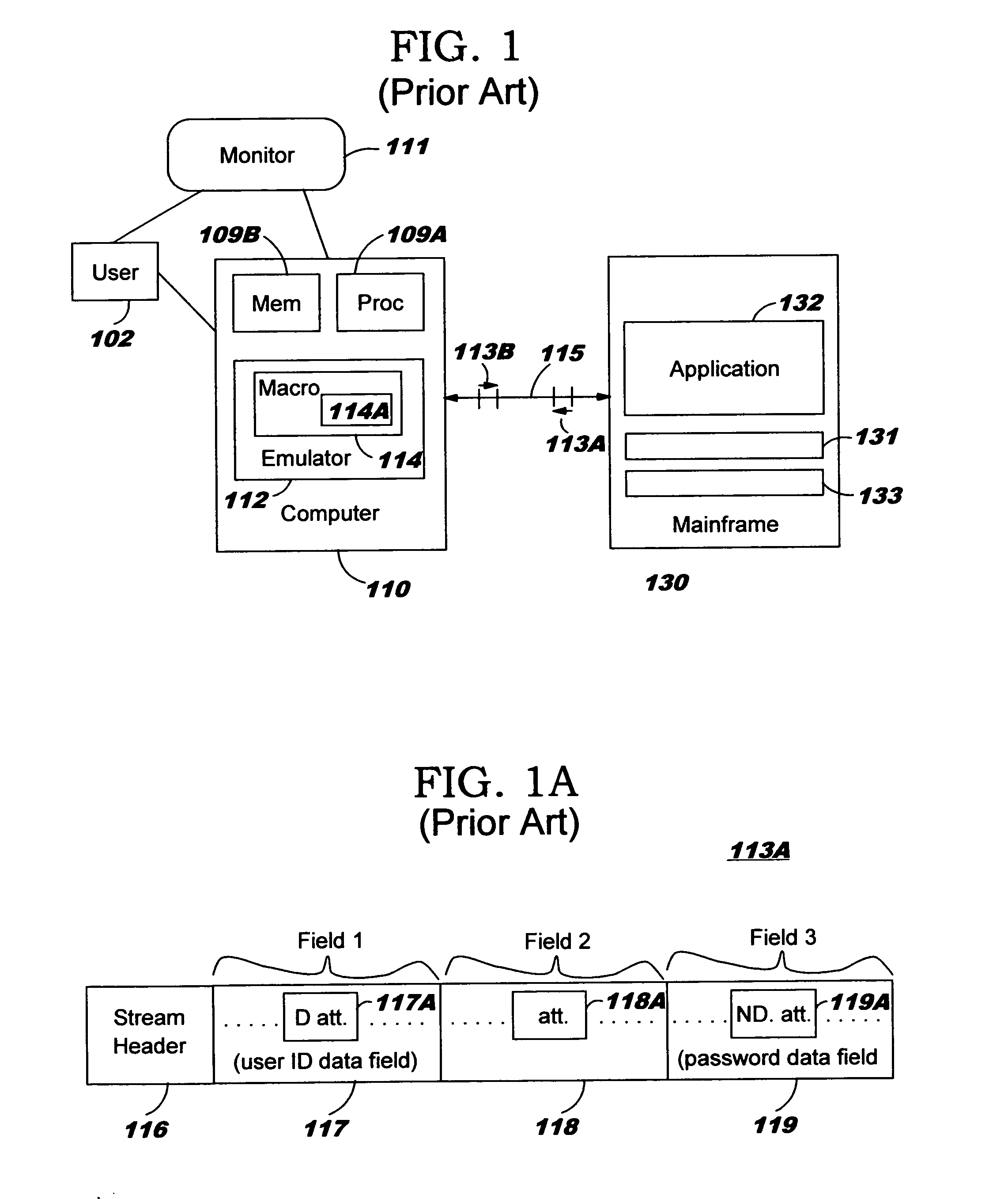 User identification and password field determination