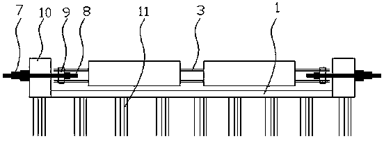 A pre-tensioned prefabricated beam pedestal