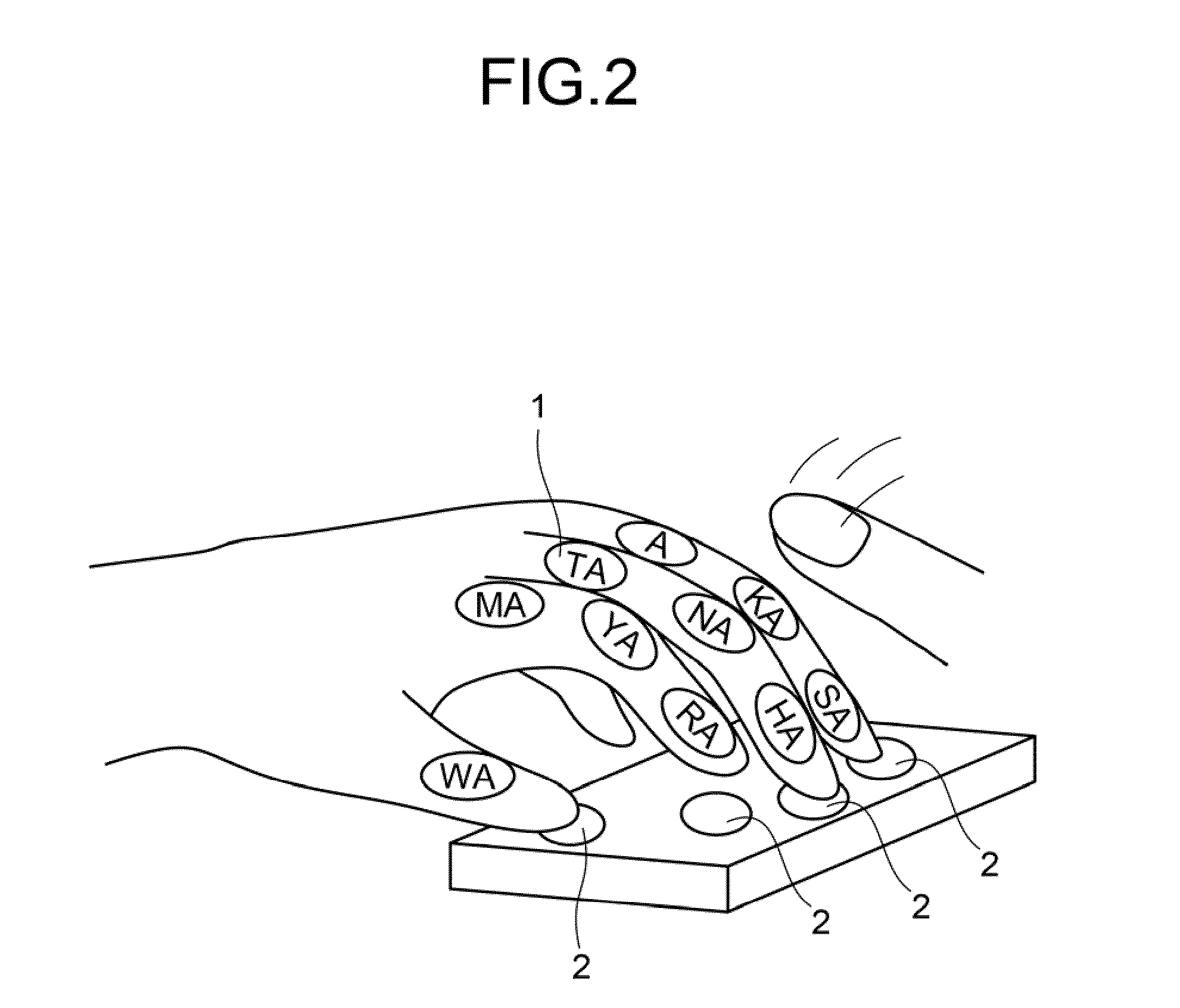 Input device, information terminal provided with the same and input method