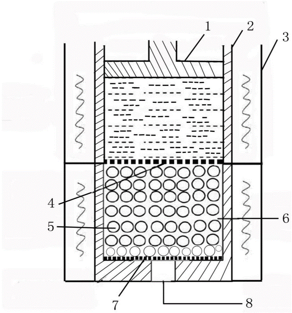 One-stage method for preparing metal matrix light-weighted composite material