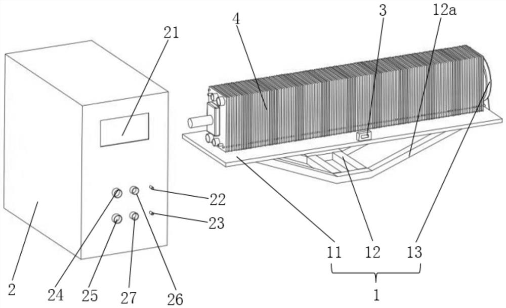 A hydrogen fuel cell stack assembly device