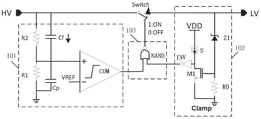 Overvoltage protection circuit of signal switch