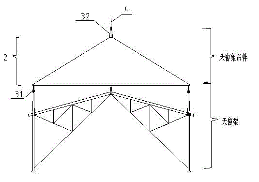 Skylight truss hanger
