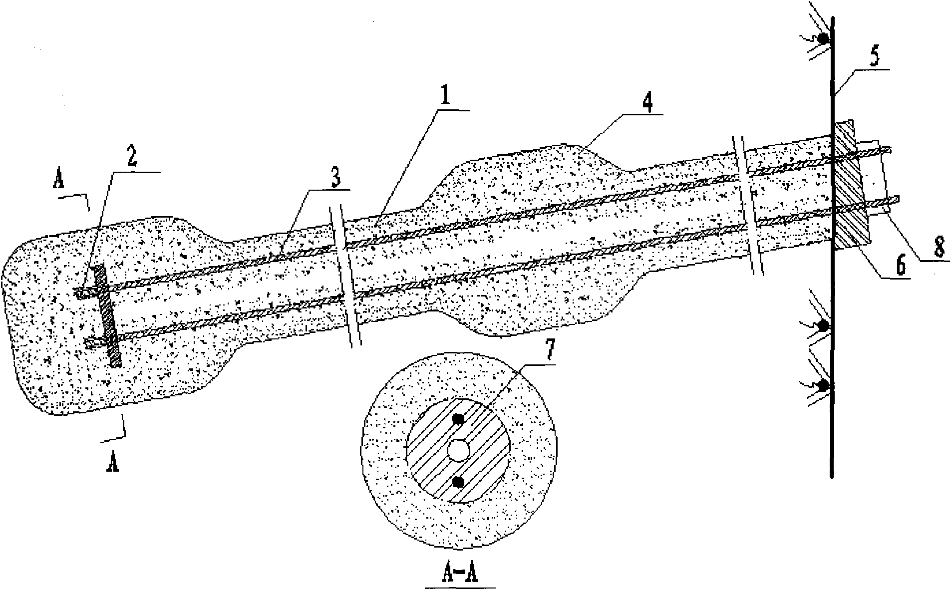Variable-diameter multi-direction anchor pile