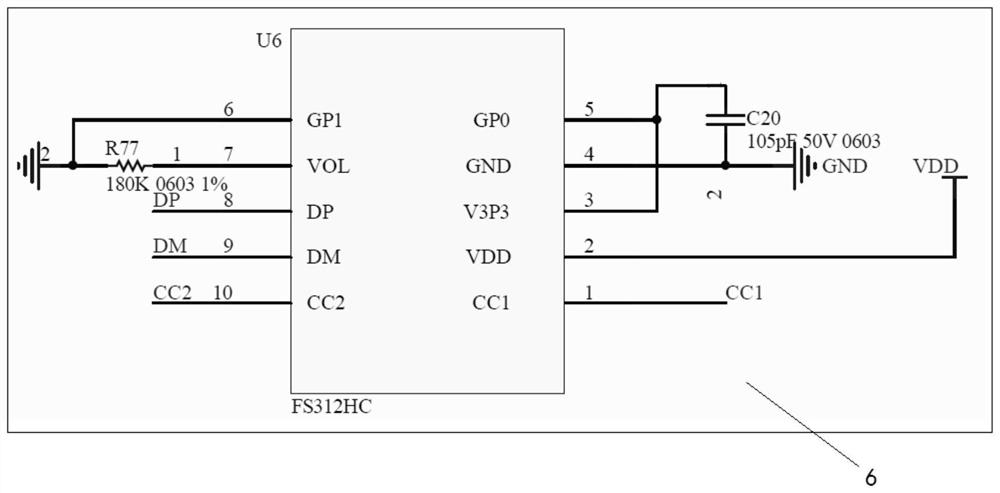 Charging protocol handshake circuit and electronic equipment